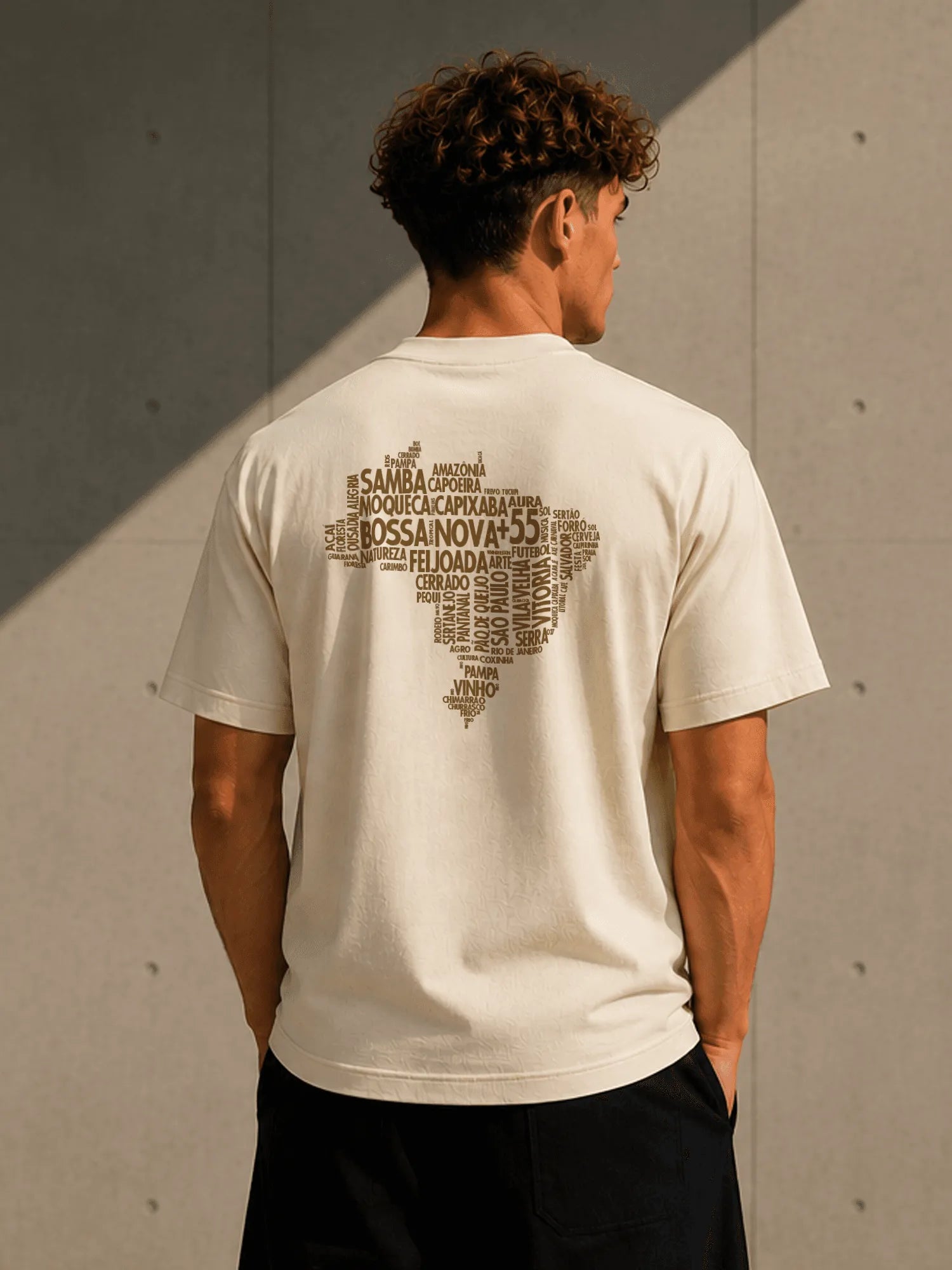 T-Shirt Coordenadas e Mapa do Brasil