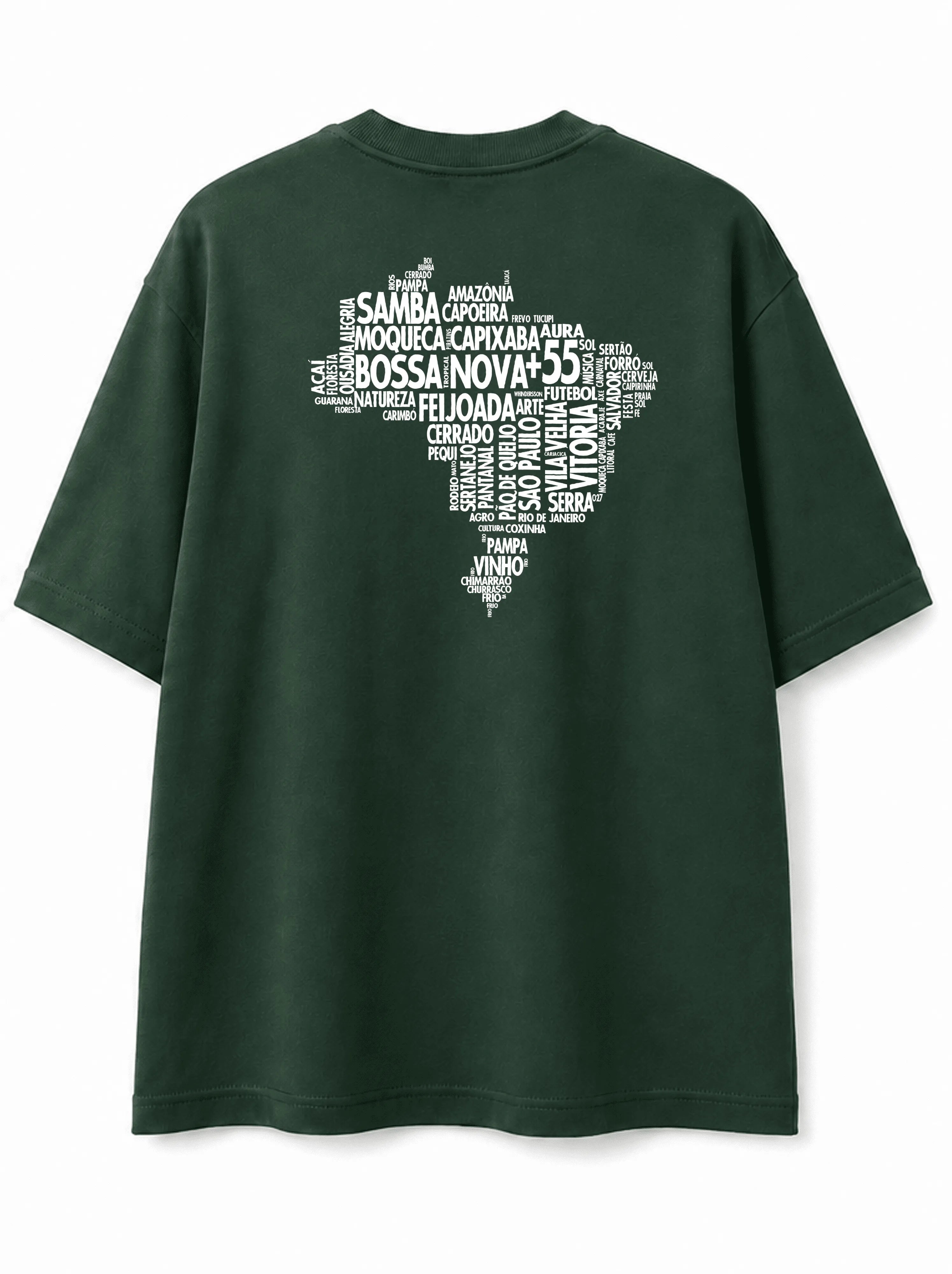 T-Shirt Coordenadas e Mapa do Brasil